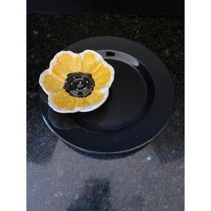 Dip and Chip Floral Plate